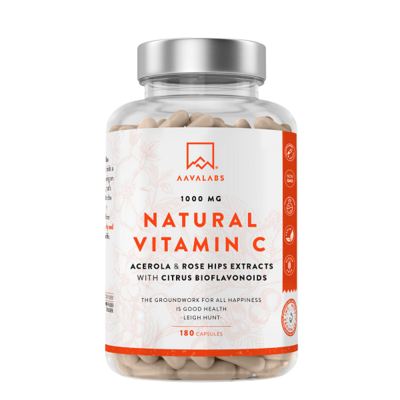 AAVALABS Vitamin C Acerola Camu-Camu Hagebutte Kps