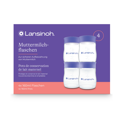 LANSINOH Muttermilchflaschen 160 ml neue Fla.Form