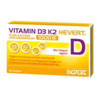 VITAMIN D3 K2 Hevert+Calcium u.Magnes.1000 IE Kps.