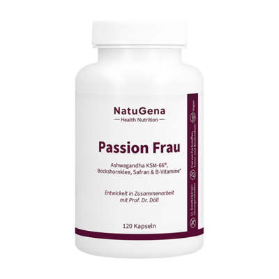PASSION Frau Ashwagandha+Safran+Maca+B6 Kapseln
