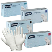HYNEX Latex med.Unt.Handschuh unste.puderfrei L