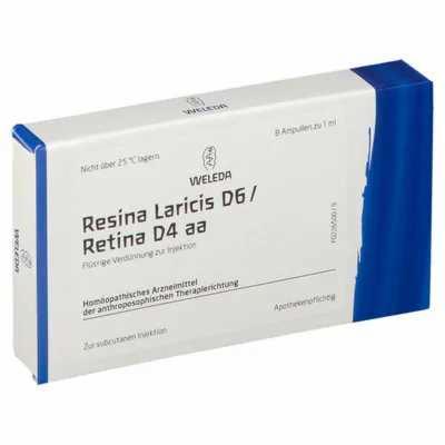 RESINA LARICIS D 6/Retina D 4 aa Ampullen