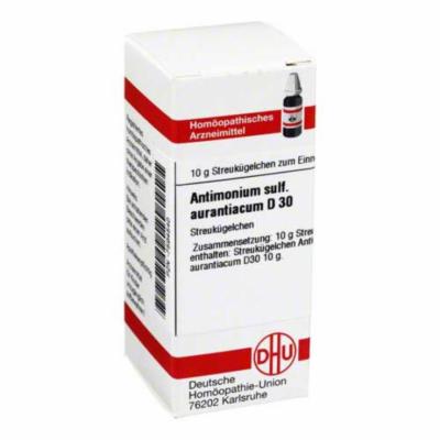 ANTIMONIUM SULFURATUM aurantiacum D 30 Globuli