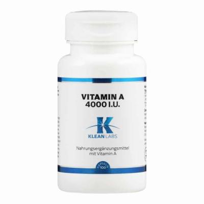 VITAMIN A 4000 I.U. KLEAN LABS Kapseln