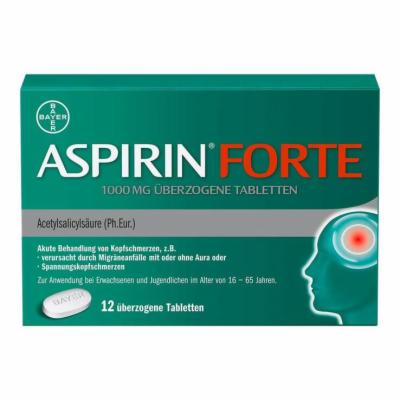 ASPIRIN Forte 1000 mg überzogene Tabletten