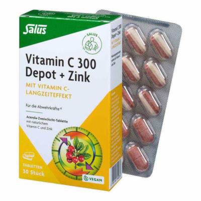 VITAMIN C 300 Depot+Zink Tabletten Salus