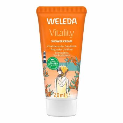 WELEDA Vitality Shower Cream Sanddorn vitalisier.