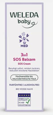 WELEDA 3in1 SOS Balsam weiße Malve