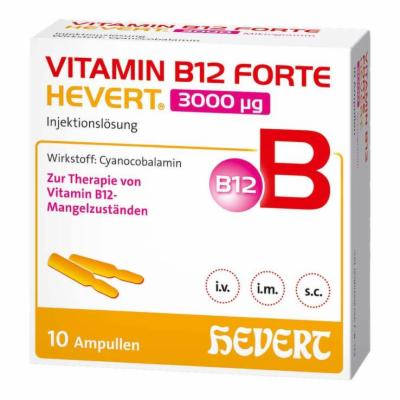 VITAMIN B12 FORTE Hevert 3000 µg Inj.-Lsg.Amp.