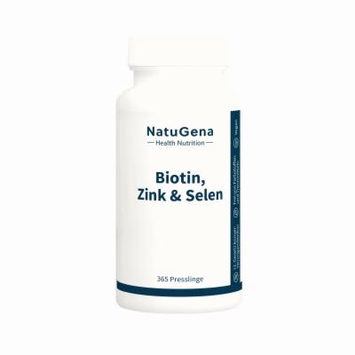 BIOTIN+ZINK+Selen hochdosiert+vegan Presslinge