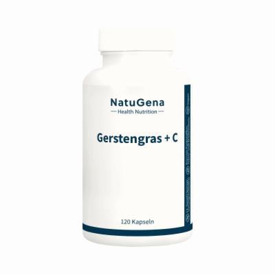 GERSTENGRAS+VITAMIN C gepuffert vegan Kapseln