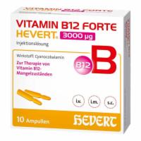 VITAMIN B12 FORTE Hevert 3000 µg Inj.-Lsg.Amp.